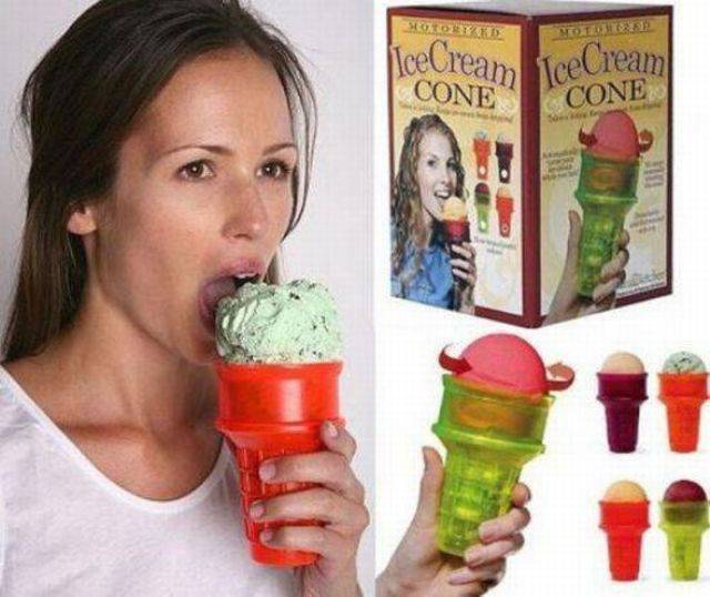 ●【画像】こりゃステキ、アイスクリームを少し食べやすくする発明品